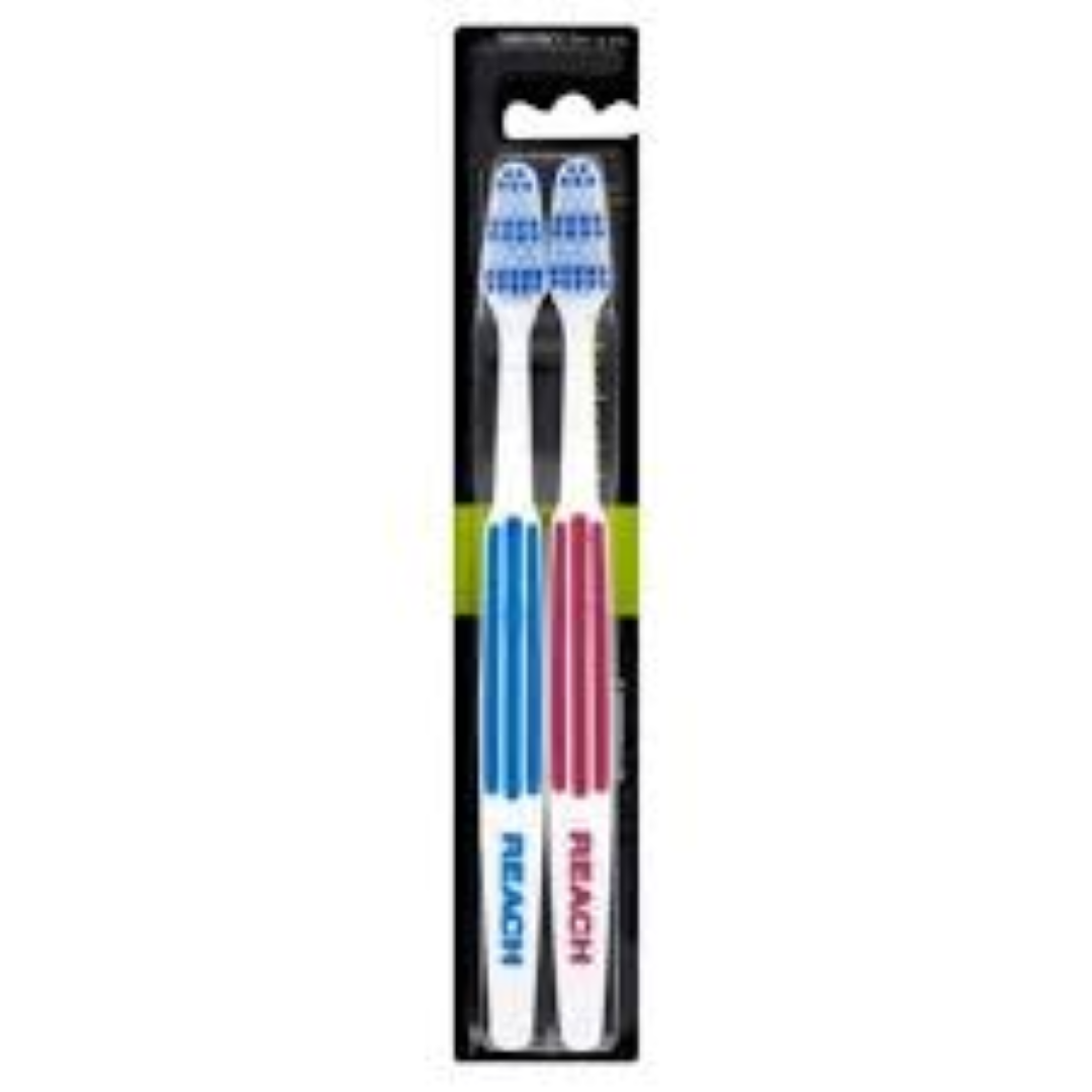 LISTERINE T/BRUSH REACH MED INTERDENTAL TWIN PACK